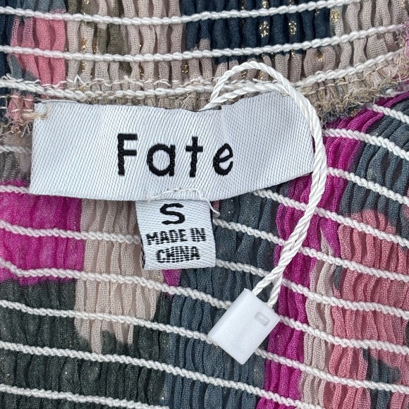 NWOT Fate Pink and Gray Floral  Dress - Picture 2 of 14